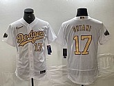 Men's Los Angeles Dodgers #17 Shohei Ohtani Number White 2022 All Star Stitched Flex Base Nike Jerseys,baseball caps,new era cap wholesale,wholesale hats